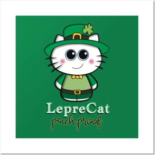 Saint Patrick’s Day Pinch Proof - LepreCat Posters and Art